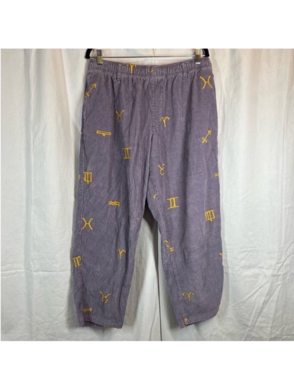 Urban outfitters corduroy zodiac astrology pants lavender